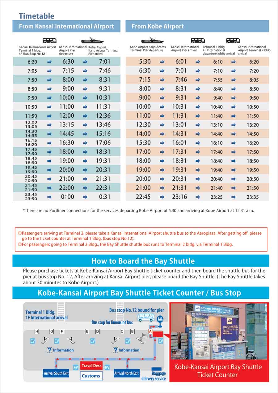 Timetable and access